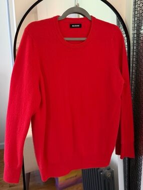 NAADAM Red Men’s Crewneck Sweater